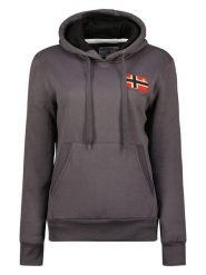 Geographical Norway Bluza "Genifer" w kolorze ciemnoszarym rozmiar: XXL. Szare bluzy Geographical Norway, xxl, bez wzorów, z kapturem. Za 131.12 zł.