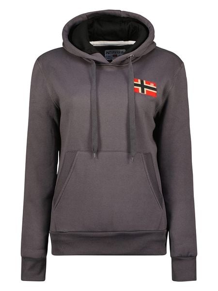Geographical Norway Bluza "Genifer" w kolorze ciemnoszarym rozmiar: XXL. Szare bluzy Geographical Norway, xxl, bez wzorów, z kapturem. Za 113.90 zł.