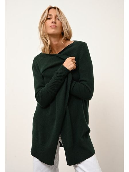 Just Cashmere Kaszmirowy kardigan "Brooke" w kolorze ciemnozielonym rozmiar: S. Zielone swetry Just Cashmere, s, bez wzorów, z kaszmiru, bez ramiączek. Za 500.99 zł.