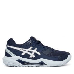 Buty do tenisa Asics. Niebieskie buty treningowe ASICS, bez wzorów, bez zapięcia, tenisowe. Za 339.99 zł.