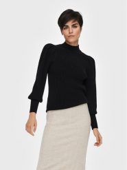 ONLY Sweter Katia 15232494 Czarny Regular Fit. Czarne swetry ONLY, s, bez wzorów, z wiskozy, bez ramiączek. Za 89.99 zł.