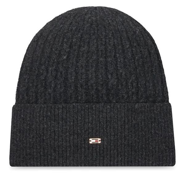 Czapka Tommy Hilfiger. Czarne czapki zimowe Tommy Hilfiger, bez wzorów. Za 159.99 zł.