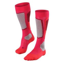 Podkolanówki damskie Falke SK2 Wool. Czerwone skarpetki Falke, bez wzorów, z poliamidu. Za 251.50 zł.