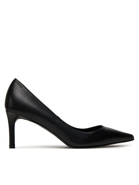 BOSS Szpilki Gracey 50548540 Czarny. Czarne szpilki Boss, bez wzorów, ze skóry, bez obcasa, na szpilce, bez zapięcia. Za 899.99 zł.