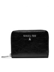 Patrizia Pepe Duży Portfel Damski 2Q8512/L131-K103 Czarny. Czarne portfele Patrizia Pepe, bez wzorów, ze skóry. Za 869.99 zł.