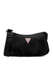 Guess Jeans Torebka CWBEO-GUESS-XC-003-09 Czarny. Czarne listonoszki Guess Jeans, z aplikacjami, z jeansu, bez dodatków. Za 199.99 zł.