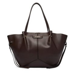 Torebka KARL LAGERFELD. Brązowe shopper bag KARL LAGERFELD, bez wzorów, bez dodatków. Za 849.99 zł.
