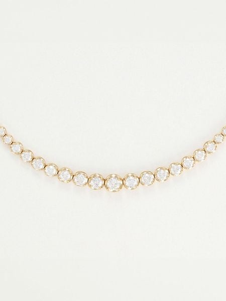 DIAMANTA Złoty naszyjnik "Rivière 3 carats" z diamentami - dł. 44 cm rozmiar: onesize. Żółte naszyjniki DIAMANTA, z materiału, z diamentem, złote. Za 24,729.99 zł.