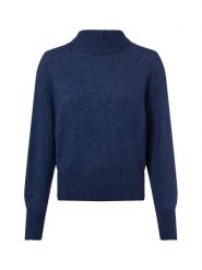 Opus Damski sweter z dzianiny z zawartością wełny i alpaki - Pitan Kobiety niebieski marmurkowy, 34. Niebieskie swetry Opus, bez wzorów, z dzianiny, bez ramiączek. Za 449.95 zł.