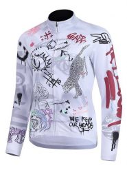 Protective Koszulka kolarska "Paint" w kolorze białym ze wzorem rozmiar: 38. Białe t-shirty sportowe Protective, bez wzorów, z materiału, bez ramiączek, rowerowe. Za 176.08 zł.
