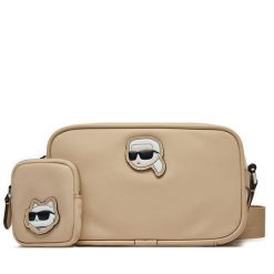 Torebka KARL LAGERFELD. Brązowe listonoszki KARL LAGERFELD, bez wzorów, bez dodatków. Za 489.99 zł.