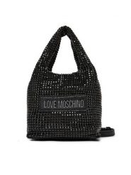LOVE MOSCHINO Torebka JC4044PP1LLP100A Czarny. Czarne torebki klasyczne Love Moschino, bez wzorów, z tworzywa sztucznego, bez dodatków. Za 489.99 zł.