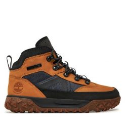 Trekkingi Timberland. Brązowe buty trekkingowe Timberland, bez wzorów, bez zapięcia, trekkingowe. Za 499.99 zł.