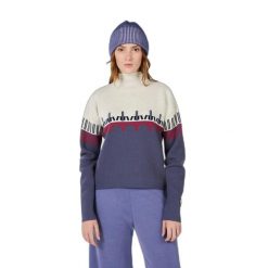 Sweter golf z wzorem dla kobiet Rossignol. Niebieskie swetry Rossignol, na zimę, bez wzorów, bez ramiączek. Za 729.00 zł.