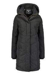 Geographical Norway Płaszcz pikowany "Djamila" w kolorze czarnym rozmiar: XL. Czarne płaszcze Geographical Norway, xl, bez wzorów, bez kaptura. Za 329.42 zł.