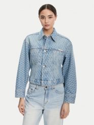 Calvin Klein Jeans Kurtka jeansowa LV047C782G Niebieski Oversize. Niebieskie kurtki Calvin Klein Jeans, s, bez wzorów, z bawełny, bez kaptura. Za 519.99 zł.