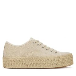 Espadryle DeeZee. Brązowe espadryle DeeZee, bez wzorów, bez obcasa. Za 99.99 zł.