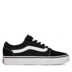 Tenisówki Vans. Czarne trampki Vans, bez wzorów, bez zapięcia. Za 319.99 zł.