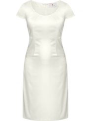 Bellybutton Ciążowa sukienka w kolorze kremowym rozmiar: 32. Brązowe sukienki bellybutton, bez wzorów, bez kołnierzyka, moda ciążowa, bez ramiączek. Za 127.95 zł.
