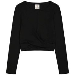 Crop Top Damski Z Okrągłym Dekoltem 117435 MS524. Czarne topy Champion, s, bez wzorów, casualowe, bez kołnierzyka, bez ramiączek. Za 179.99 zł.