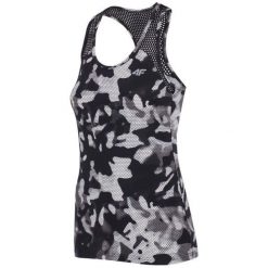 4F Damska Koszulka Sportowa H4Z17 tsdf001 Allover Czarno-Biały M. T-shirty sportowe marki 4f. W wyprzedaży za 56.00 zł.