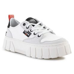 Buty Palladium Pallatower Lo W 98574-116-M białe. Białe buty treningowe bez wzorów, z gumy, bez zapięcia. Za 667.75 zł.