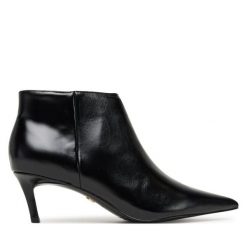 Botki Aldo. Czarne botki Aldo, bez wzorów, bez obcasa, na szpilce, bez zapięcia. Za 459.99 zł.