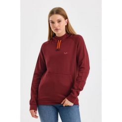 Scout - bluza termiczna z kapturem 100% wełna merino (260 g/m²). Fioletowe bluzy WOOLONA, m, bez wzorów, z wełny, sportowe, bez ramiączek, z kapturem. W wyprzedaży za 540.00 zł.