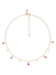 U.S. Polo Assn. Pozłacany naszyjnik z kamieniami ozdobnymi - dł. 36 cm rozmiar: onesize. Różowe naszyjniki U.S. Polo Assn., z materiału, metalowe. Za 65.99 zł.