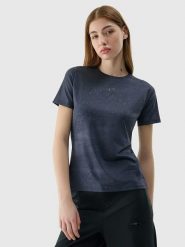 4F Koszulka sportowa w kolorze granatowym rozmiar: S. Niebieskie t-shirty sportowe 4f, s, bez wzorów, z materiału, bez ramiączek, outdoorowe. Za 83.81 zł.