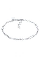 Elli PREMIUM Elli PREMIUM Bransoletka Damski łańcuszek ogniwowy Figaro łańcuch grochu Elegancki w 925 Sterling Silver Bransoletki 1 ct. Szare bransoletki Elli PREMIUM, srebrne. Za 248.99 zł.