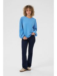 Cream Sweter "Dela" w kolorze błękitnym rozmiar: S. Niebieskie swetry Cream, s, bez wzorów, z wiskozy, klasyczne, bez ramiączek. Za 79.40 zł.