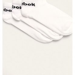 Reebok - Skarpetki (3-pack) FL5224.D. Białe skarpetki Reebok, bez wzorów. Za 39.99 zł.