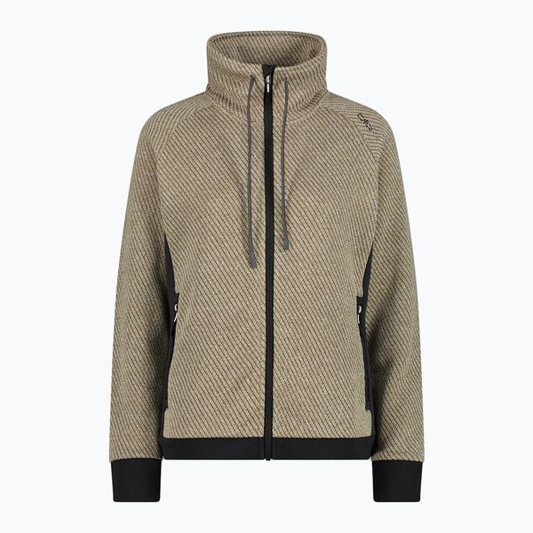 Francuska damska bluza dresowa z polaru CMP. Brązowe bluzy CMP, xl, bez wzorów, z dresówki, bez kaptura, trekkingowe. Za 295.50 zł.