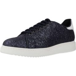 Buty GEOX D THYMAR C Niebieski. Niebieskie trekkingi Geox, bez wzorów, z syntetyku, bez zapięcia, trekkingowe. Za 268.99 zł.