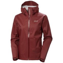 Damska kurtka wodoodporna Helly Hansen Loke Terra. Czerwone kurtki Helly Hansen, l, bez wzorów, z materiału, bez kaptura, trekkingowe. Za 501.30 zł.