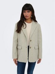 ONLY Marynarka 15288325 Beżowy Regular Fit. Brązowe marynarki i żakiety ONLY, bez wzorów, z syntetyku, bez ramiączek. Za 179.99 zł.