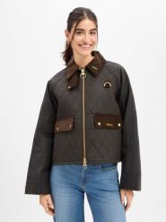 Barbour Kurtka z wosku Kobiety Bawełna zielony, 38. Zielone kurtki Barbour, bez wzorów, z bawełny, eleganckie, bez kaptura. Za 2,099.95 zł.