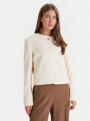 Calvin Klein Marynarka Lux Crepe Lady LV044F418G Żółty Regular Fit. Żółte marynarki i żakiety Calvin Klein, bez wzorów, z syntetyku, bez ramiączek. Za 799.99 zł.