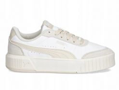 Buty Damskie Puma Carina Mia Sportowe Platforma. Białe buty treningowe Puma, bez wzorów, z materiału, bez zapięcia, trekkingowe. Za 299.00 zł.