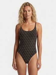 Guess Strój kąpielowy E6GJ25 KCUO2 Czarny. Czarne stroje jednoczęściowe Guess, z aplikacjami, z syntetyku. Za 309.99 zł.