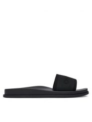 Calvin Klein Klapki City Sandal Mule Webbing HW0HW02887 Czarny. Czarne klapki Calvin Klein, bez wzorów, z materiału, bez obcasa, bez zapięcia. Za 369.99 zł.