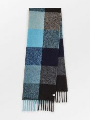 Becksöndergaard Szal w kolorze niebiesko-czarnym - 200 x 33 cm rozmiar: onesize. Niebieskie szaliki i kominy Becksöndergaard, bez wzorów, z materiału. Za 217.99 zł.