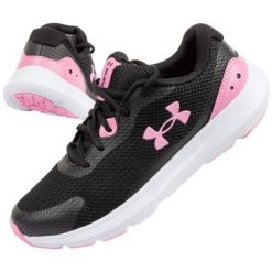 Buty Under Armour 3025013-001 czarne. Czarne buty treningowe bez wzorów, z gumy, bez zapięcia. Za 292.10 zł.