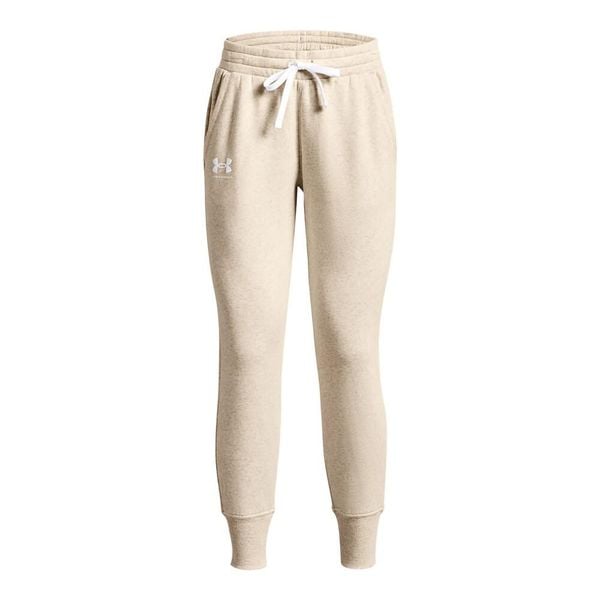 Spodnie Do Biegania Rival Fleece Dla Kobiet. Brązowe spodnie dresowe Under Armour, bez wzorów, długie, do biegania. Za 259.99 zł.