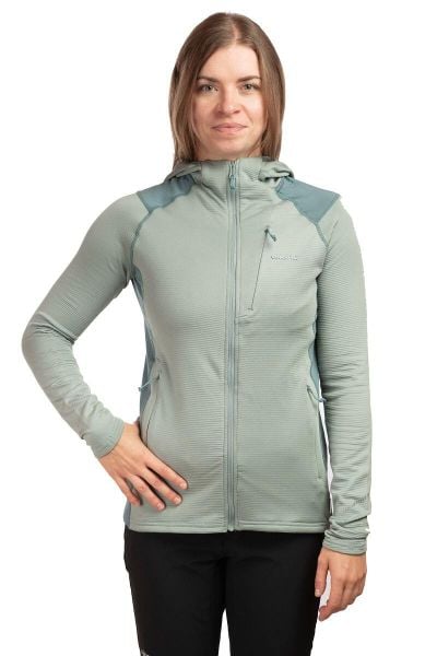 Bluza trekkingowa damska Birger Hoodie. Zielone bluzy Viking, s, bez wzorów, z elastanu, bez ramiączek, z kapturem. Za 349.90 zł.