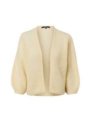 Someday Damski kardigan z alpaką i wełną - Tulea Kobiety Sztuczne włókno żółty jednolity, 42. Żółte swetry someday., bez wzorów, z wełny, bez ramiączek. Za 549.95 zł.