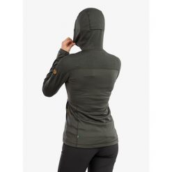 Bluza trekkingowa damska Fjallraven Abisko Trail Fleece. Zielone bluzy Fjällräven, l, bez wzorów, bez kaptura. Za 664.99 zł.