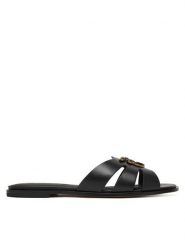 PINKO Klapki Milly 04 SD0463 P001 Czarny. Czarne klapki Pinko, bez wzorów, ze skóry, bez obcasa, bez zapięcia. Za 919.99 zł.