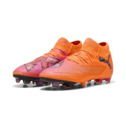 Buty piłkarskie unisex FUTURE 8 ULTIMATE FG PUMA. Brązowe buty do biegania Puma, bez wzorów, bez zapięcia, do biegania. W wyprzedaży za 689.00 zł.
